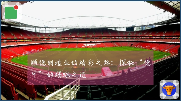 顺德制造业的精彩之路：探秘“德甲”的踢球之道